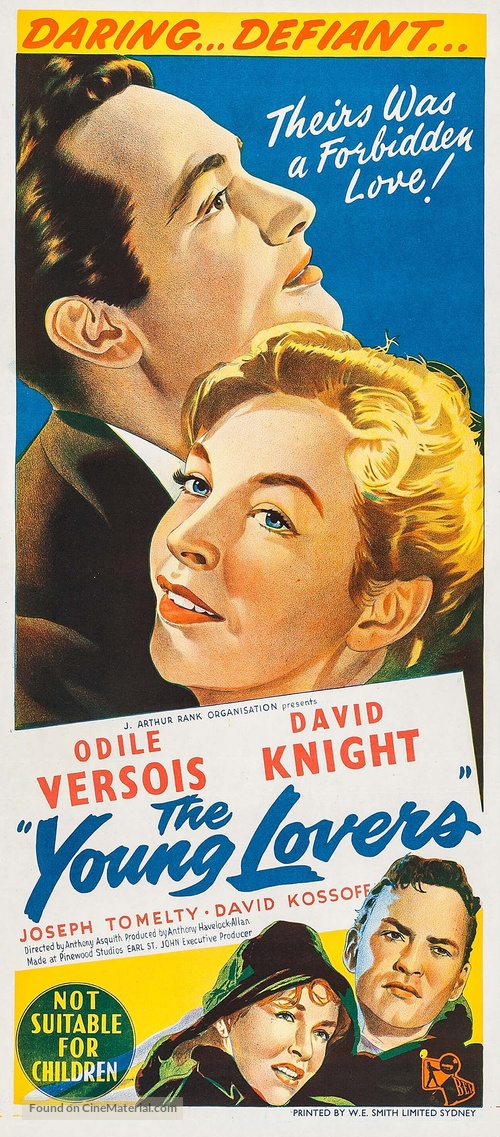 The Young Lovers - Australian Movie Poster