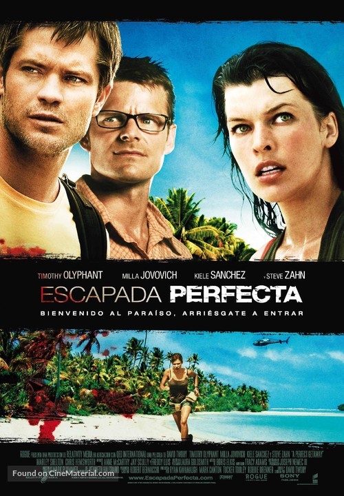 A Perfect Getaway - Spanish Movie Poster