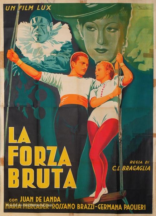 La forza bruta - Italian Movie Poster