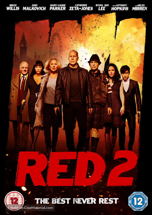 RED 2 - British DVD movie cover