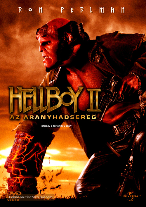 Hellboy II: The Golden Army - Hungarian DVD movie cover