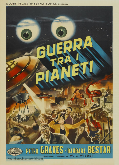 Killers from Space - Italian Theatrical movie poster