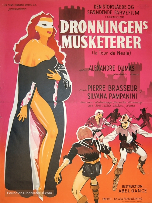 La tour de Nesle - Danish Movie Poster