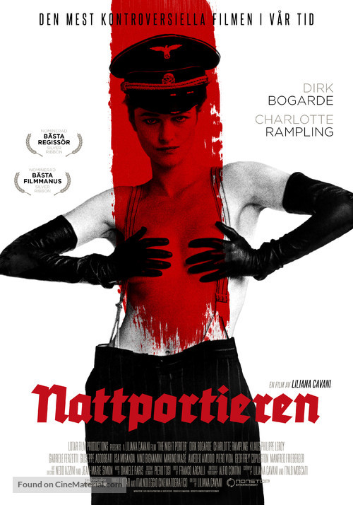 Il portiere di notte - Swedish Re-release movie poster