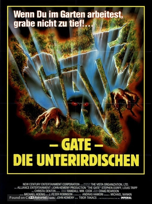 The Gate - German Movie Poster