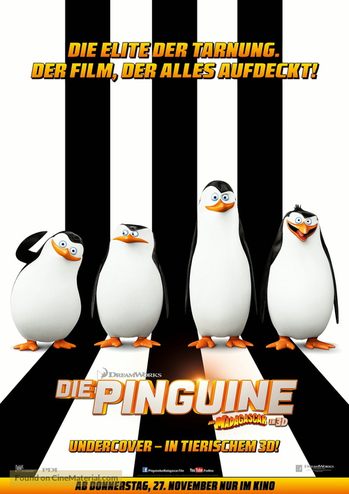 Penguins of Madagascar - German Movie Poster