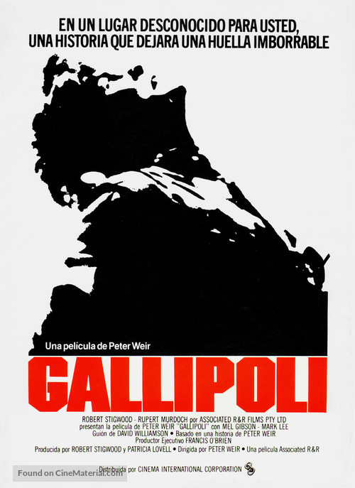 Gallipoli - Spanish Movie Poster