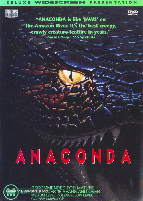 Anaconda - Australian DVD movie cover