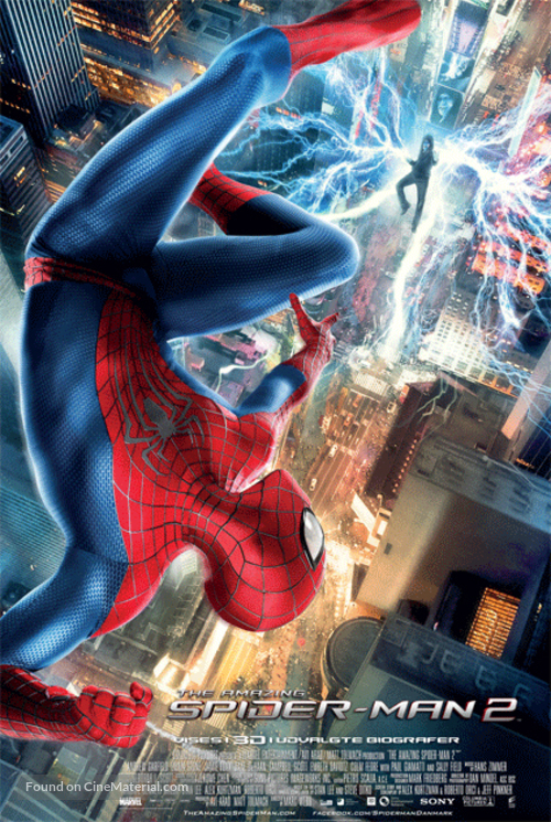 The Amazing Spider-Man 2 - Danish Movie Poster