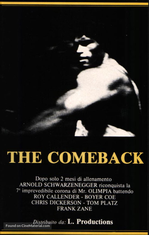 The Comeback - Italian VHS movie cover