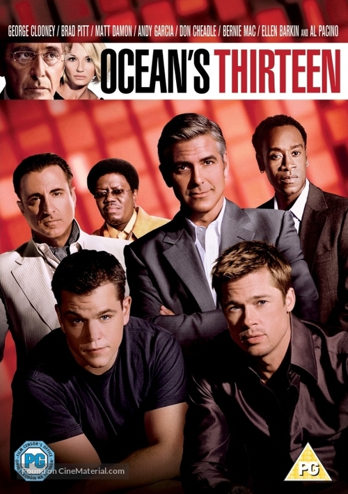 Ocean&#039;s Thirteen - British DVD movie cover