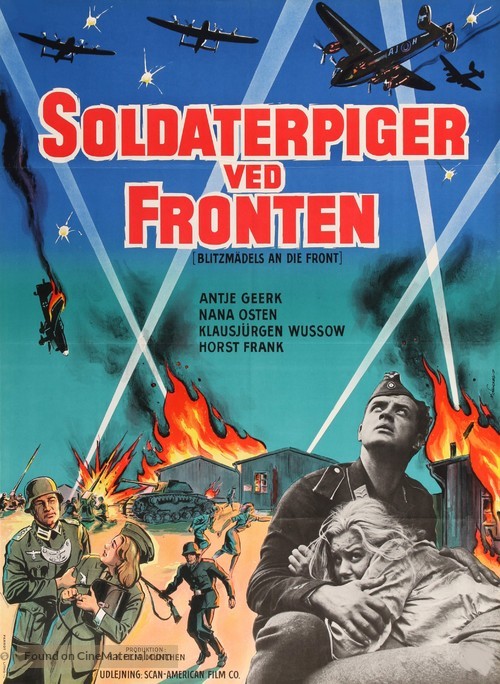 Blitzm&auml;dels an die Front - Danish Movie Poster
