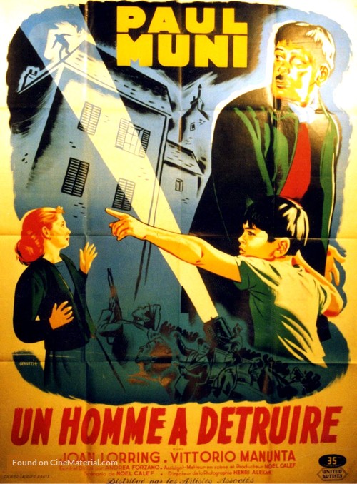 Imbarco a mezzanotte - French Movie Poster