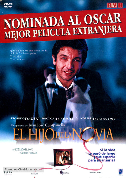 Hijo de la novia, El - Argentinian DVD movie cover