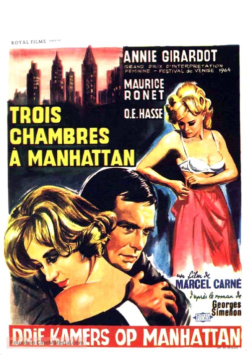 Trois chambres &agrave; Manhattan - Belgian Movie Poster