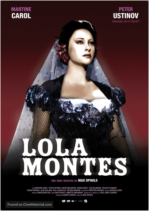 Lola Mont&egrave;s - Spanish Movie Poster