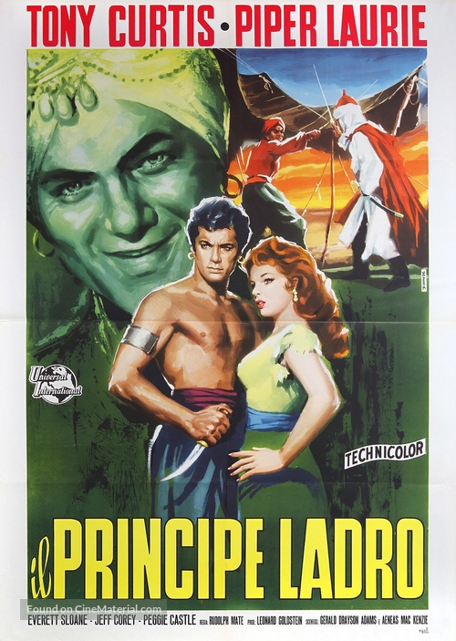 The Prince Who Was a Thief - Italian Movie Poster