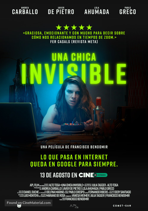 Una Chica Invisible - Argentinian Movie Poster