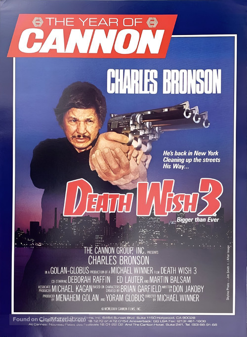 Death Wish 3 - Movie Poster