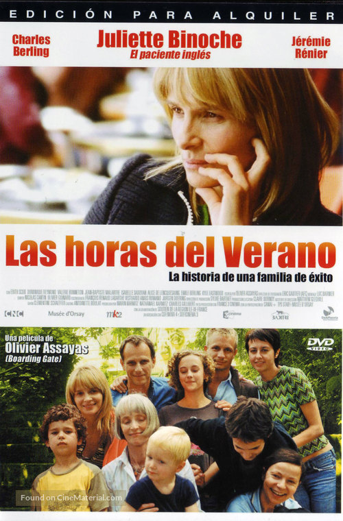 L&#039;heure d&#039;&eacute;t&eacute; - Spanish Movie Cover