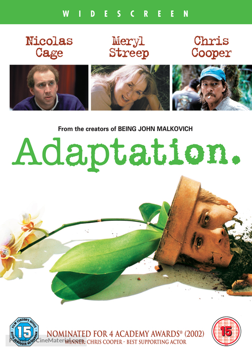 Adaptation. - British DVD movie cover