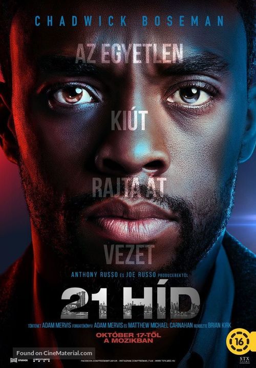 21 Bridges - Hungarian Movie Poster