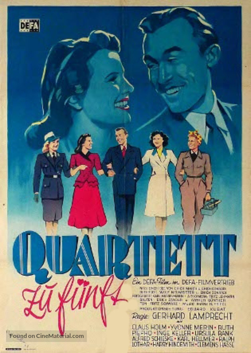 Quartett zu f&uuml;nft - German Movie Poster