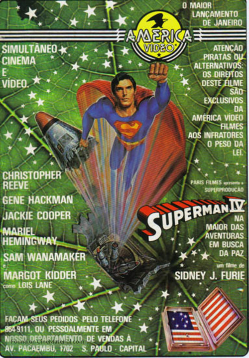 Superman IV: The Quest for Peace - Brazilian Movie Poster