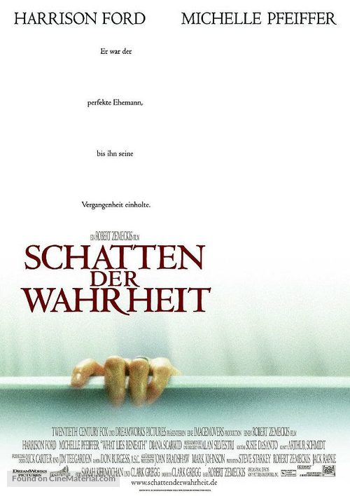 What Lies Beneath - German Movie Poster