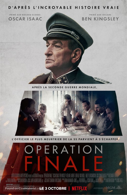 Operation Finale - French Movie Poster