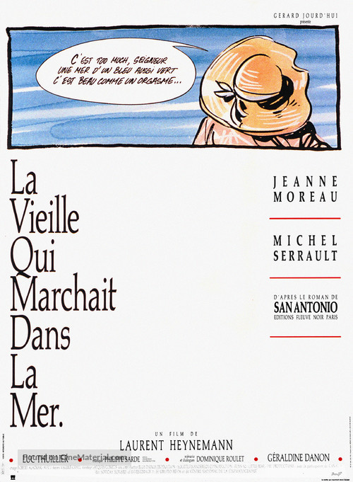 La vieille qui marchait dans la mer - French Movie Poster