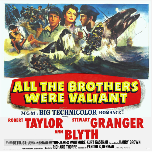 All the Brothers Were Valiant - Movie Poster