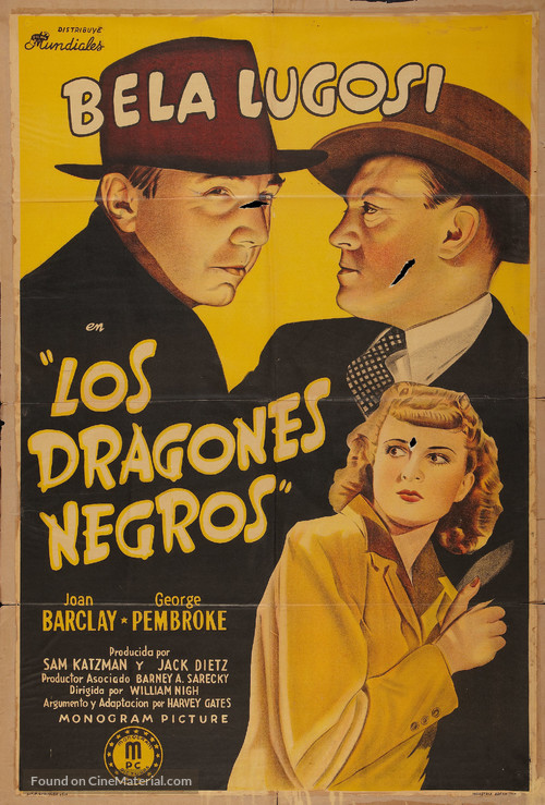 Black Dragons - Argentinian Movie Poster