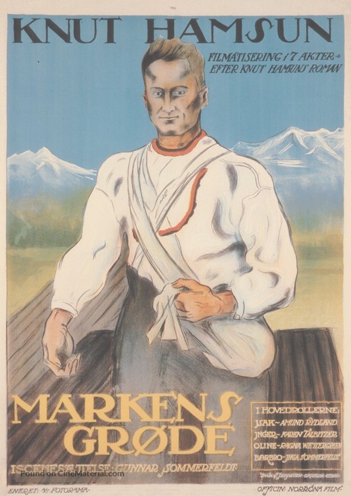 Markens gr&oslash;de - Danish Movie Poster