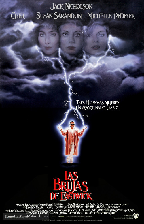 The Witches of Eastwick - Spanish Movie Poster