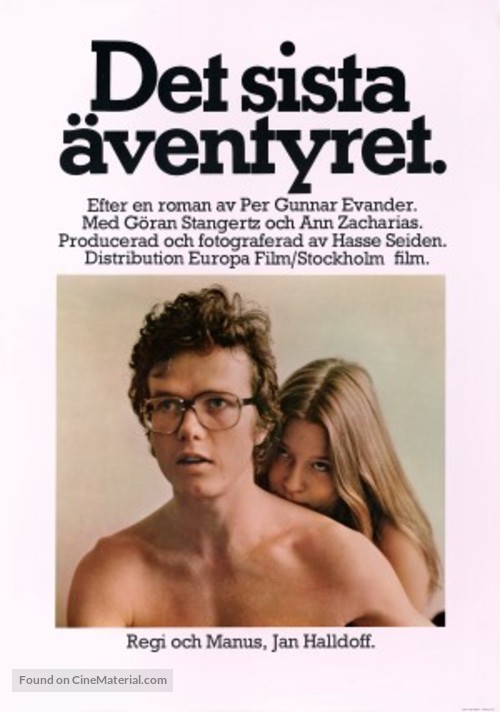 Det sista &auml;ventyret - Swedish Movie Poster