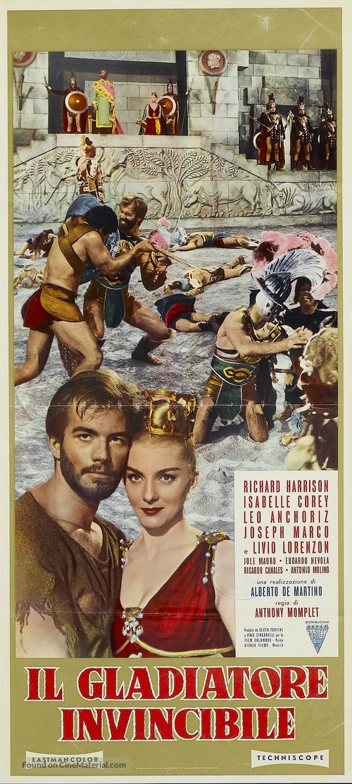 Gladiatore invincibile, Il - Italian Movie Poster