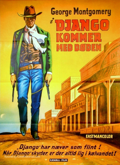 El proscrito del r&iacute;o Colorado - Danish Movie Poster