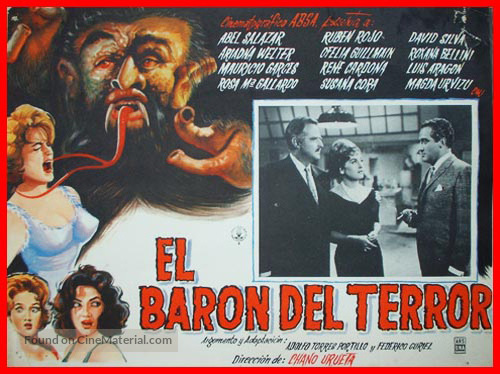 El bar&oacute;n del terror - Mexican Movie Poster