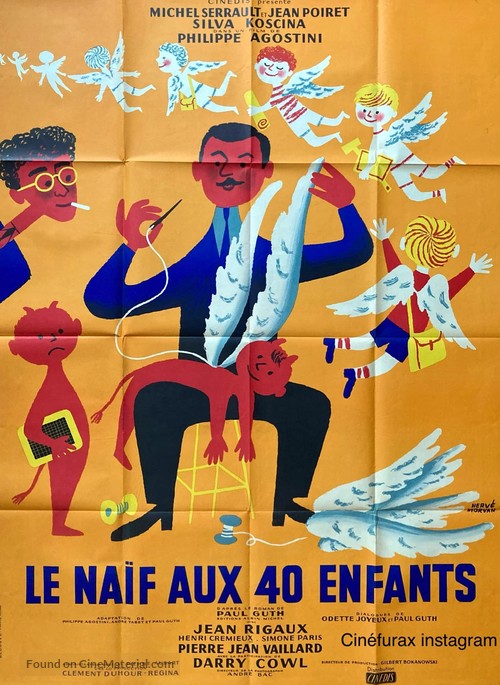 Na&iuml;f aux 40 enfants, Le - French Movie Poster