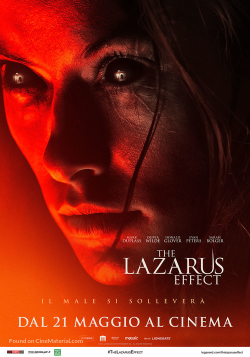 The Lazarus Effect - Italian Movie Poster