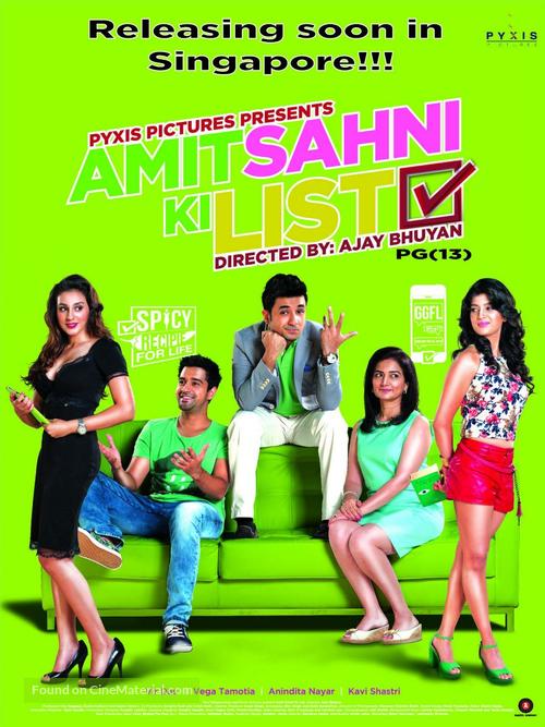 Amit Sahni Ki List - Singaporean Movie Poster