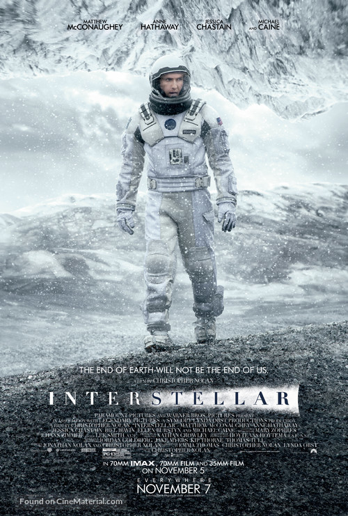Interstellar - Theatrical movie poster