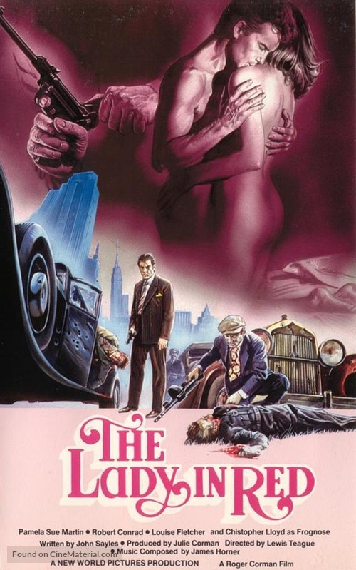 The Lady in Red - Norwegian VHS movie cover
