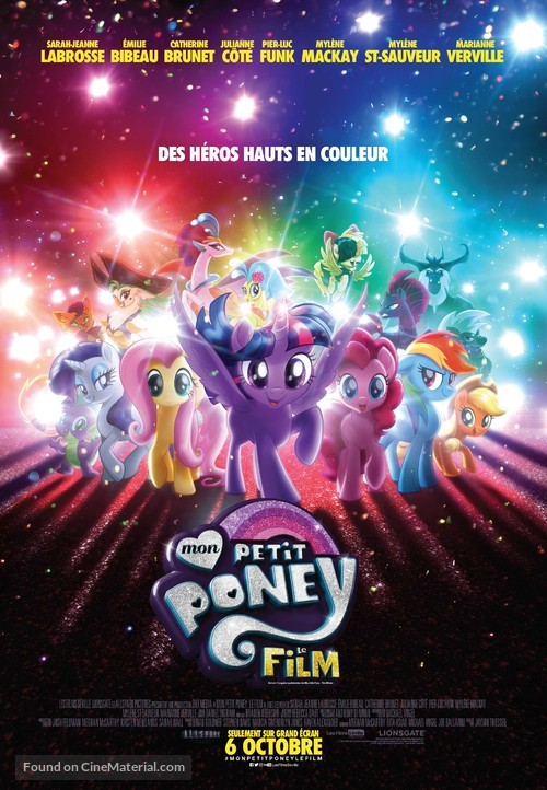 My Little Pony : The Movie - Canadian Movie Poster