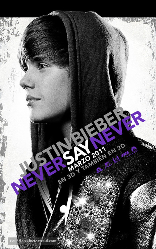 Justin Bieber: Never Say Never - Mexican Movie Poster
