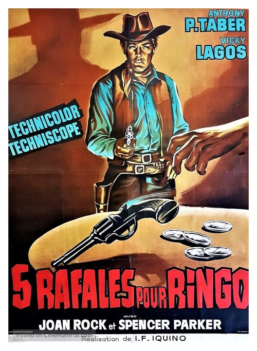 Cinque dollari per Ringo - French Movie Poster