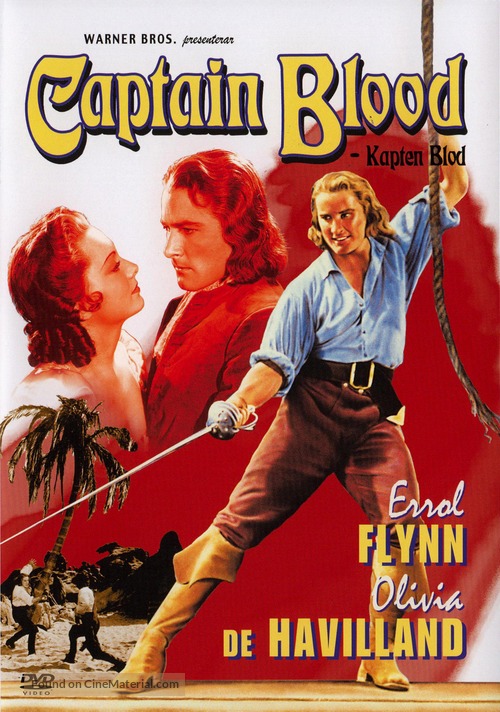 Captain Blood - Swedish DVD movie cover