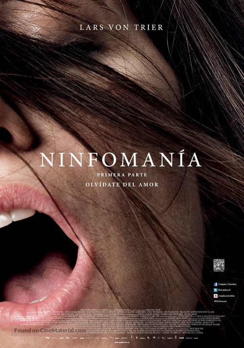 Nymphomaniac - Colombian Movie Poster