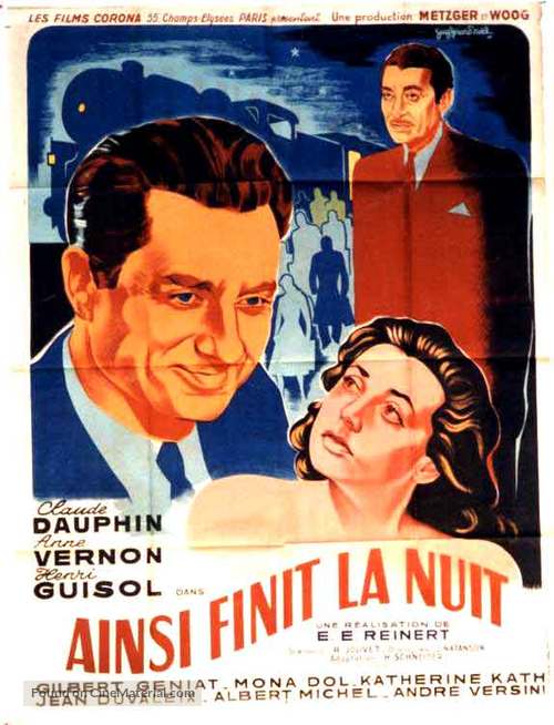 Ainsi finit la nuit - French Movie Poster